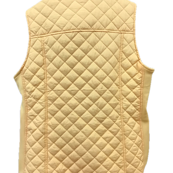 KIM ROGERS YELLOW QUILTED XL ZIP UP VEST - Picture 4 of 7